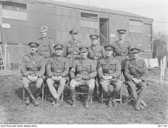 4th Brigade Staff, Waterloo Camp, March 1918