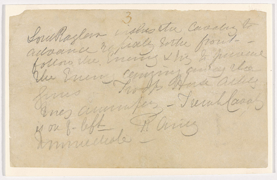 The Orders for the Charge of the Light Brigade